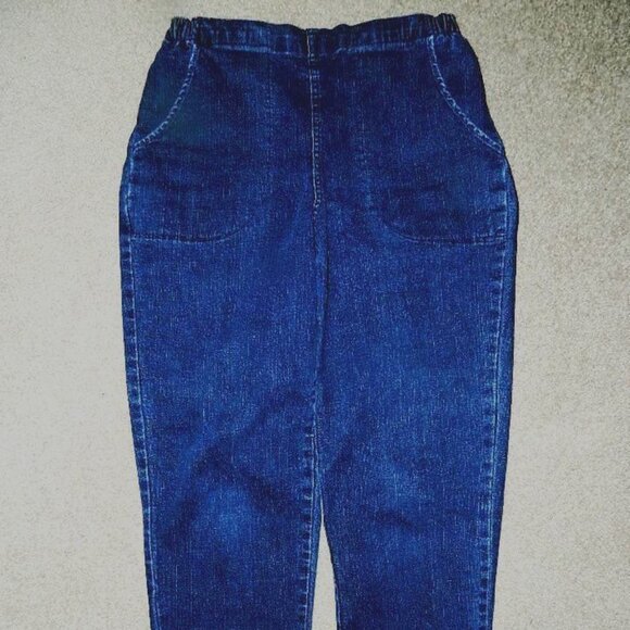 Women's Croft & Barrow Denim Pull On Straight Leg Pants Size Small - Picture 1 of 10